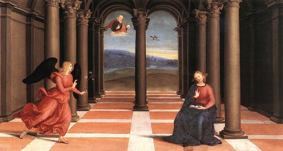 The Annunciation (Oddi altar, predella) t